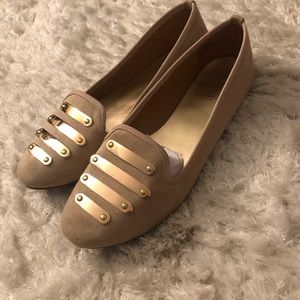 Nine West Tan Flats